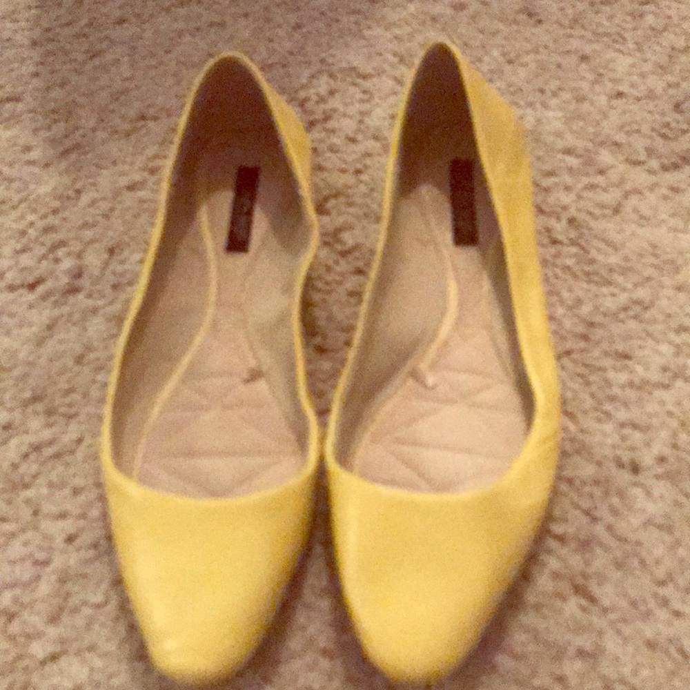 Zara yellow ballerinas